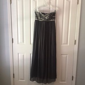 David’s Bridal Gray Gown